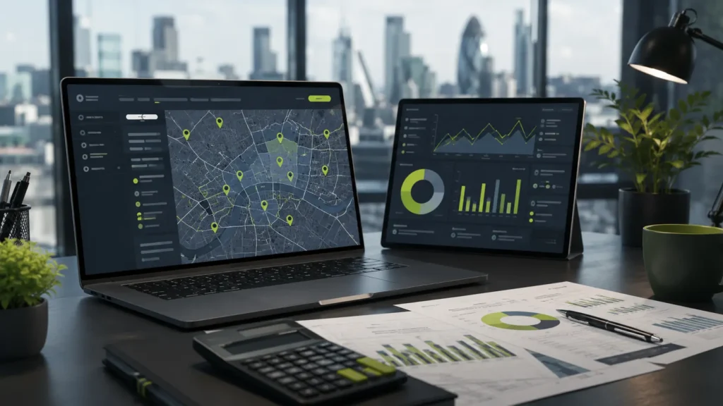 Local SEO for accountants represented by Google Maps visibility, location targeting and accounting firm growth analytics